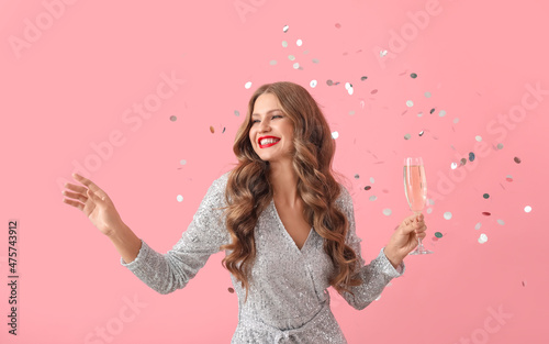 Beautiful happy young woman...