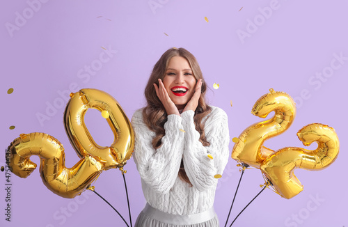Beautiful young woman with ...