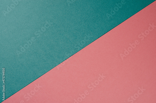Empty paper background, two colors in geomatrical line, blank template