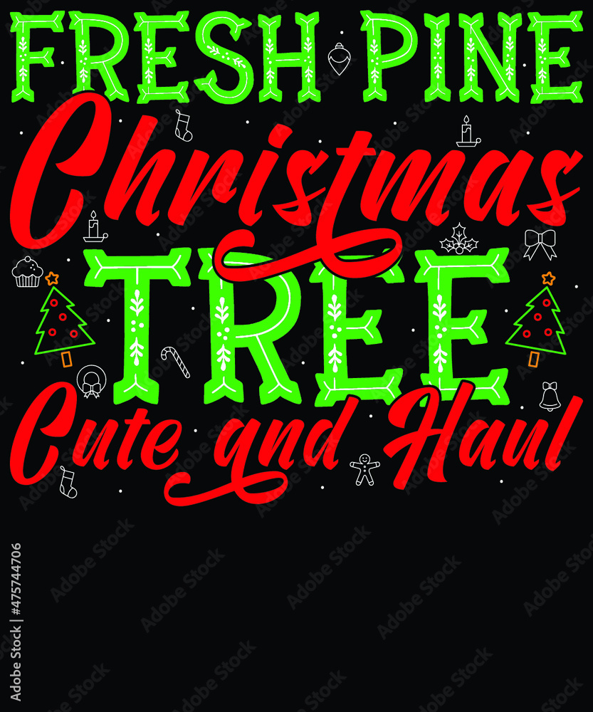 Christmas Typography Vector Design For Mug And T Shirt design vector