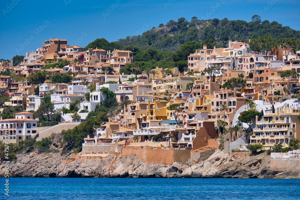 Touristic houses crowded in Mallorca