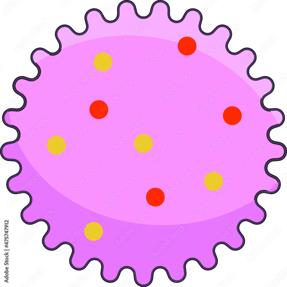 bacilli are pink. viral cells. infectious bacteria. vaccine