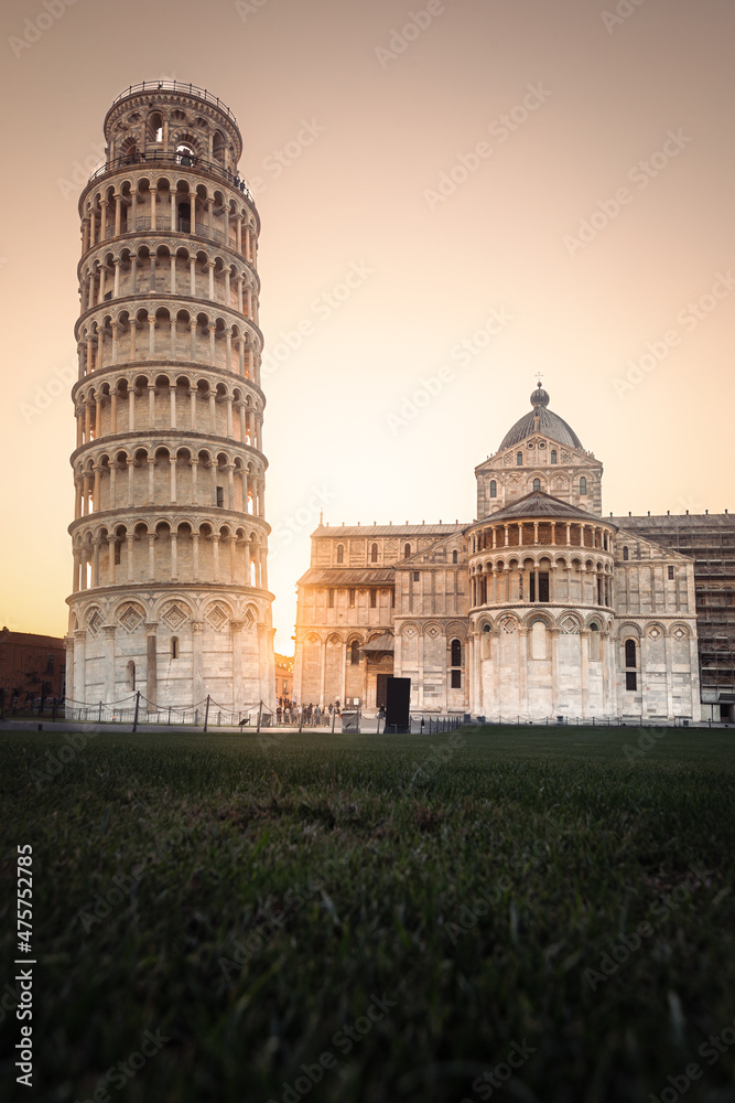 World famous leaning Tower of Pisa, Tuscany, Italy.