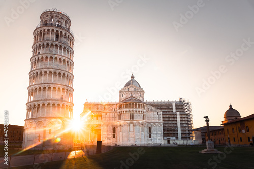 World famous leaning Tower of Pisa, Tuscany, Italy.