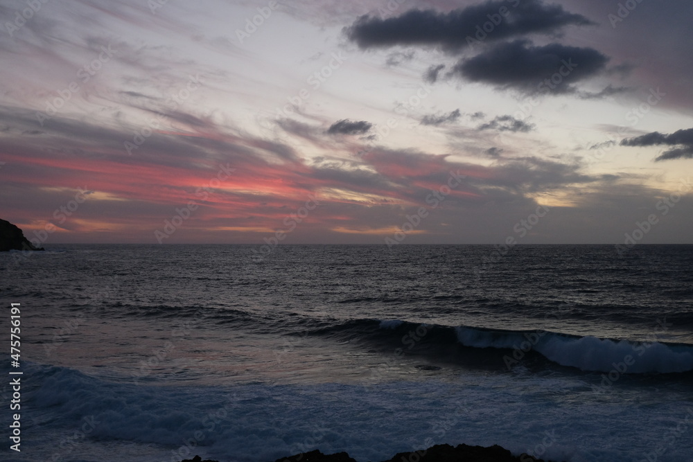 Sonnenuntergang Sardinien Meer Welle