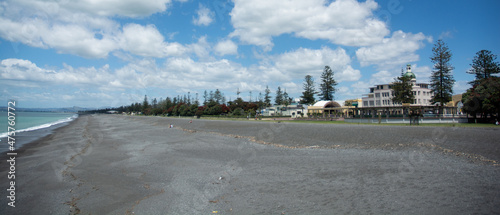 Marine Parade Beach in Napier New Zealand