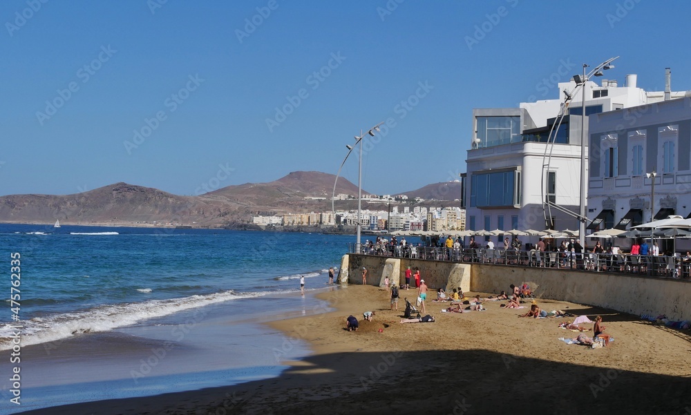 Strand von Canteras in Las Palmas Strand von Canteras in Las Palmas