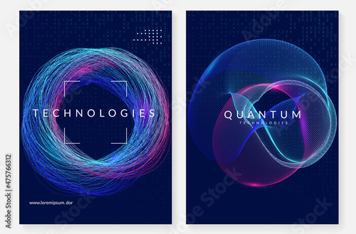 Digital technology abstract background. Artificial intelligence, deep learning and big data concept.