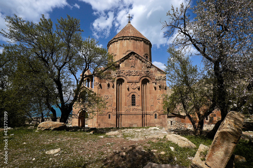 Church of the Holy Cross (Cathedral of the Holy Cross) (Akdamar Kilisesi) on Akdamar Island, Lake Van, Eastern Anatolia, Turkey photo
