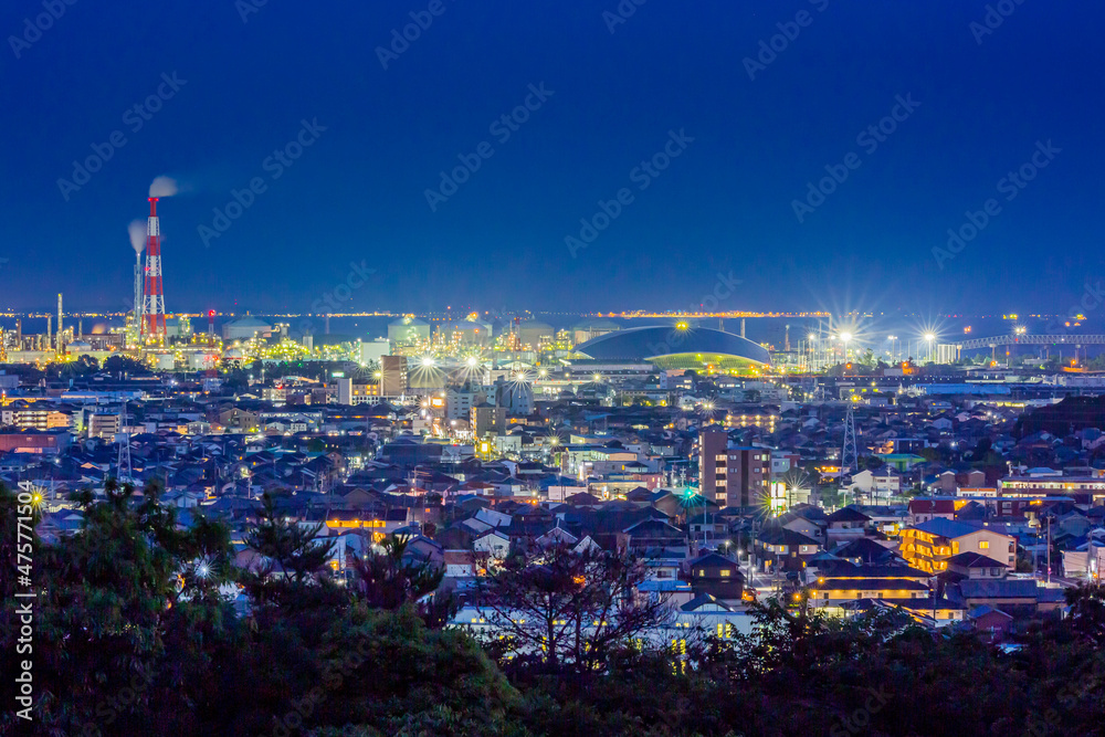 Obraz premium 四日市の工場夜景
