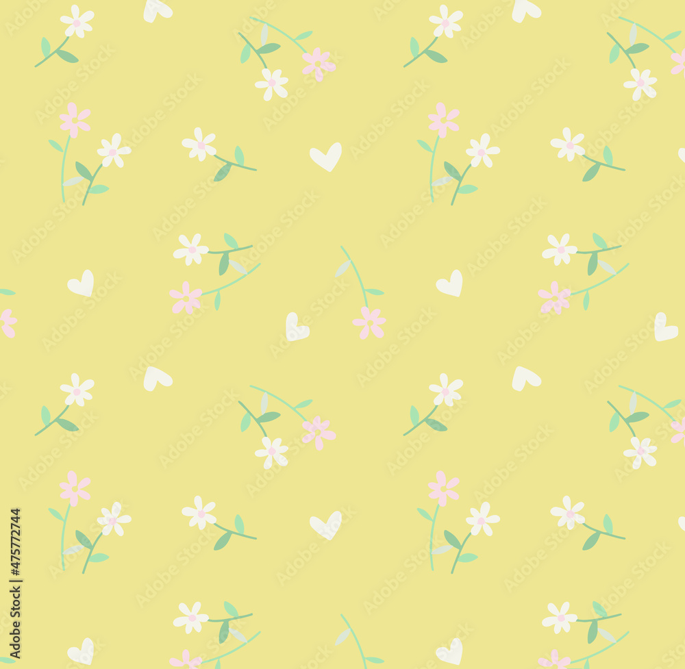Seamless nursery pattern, vector illustration. Can be used for baby bedding, wallpaper, nursery decor, baby shower invitation card, kids room decor.