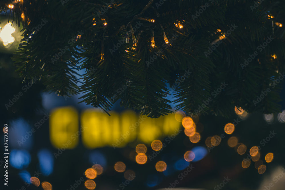 christmas background, holiday background. Lights. - obrazy, fototapety, plakaty 