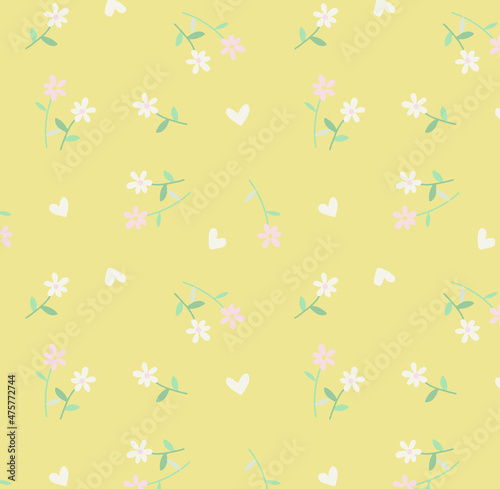 Seamless nursery pattern, vector illustration. Can be used for baby bedding, wallpaper, nursery decor, baby shower invitation card, kids room decor.