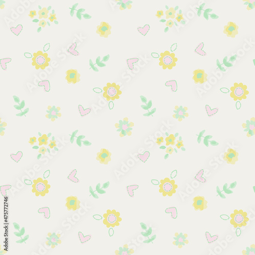 Seamless nursery pattern  vector illustration. Can be used for baby bedding  wallpaper  nursery decor  baby shower invitation card  kids room decor.