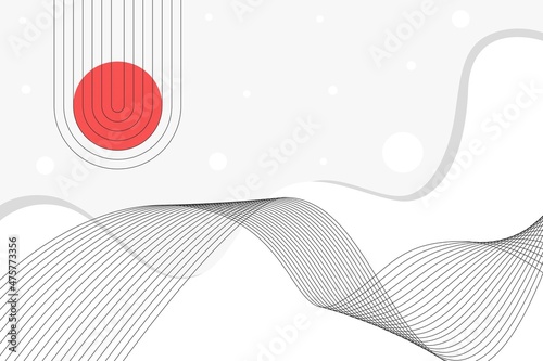 abstract wave gray lines minimalist background