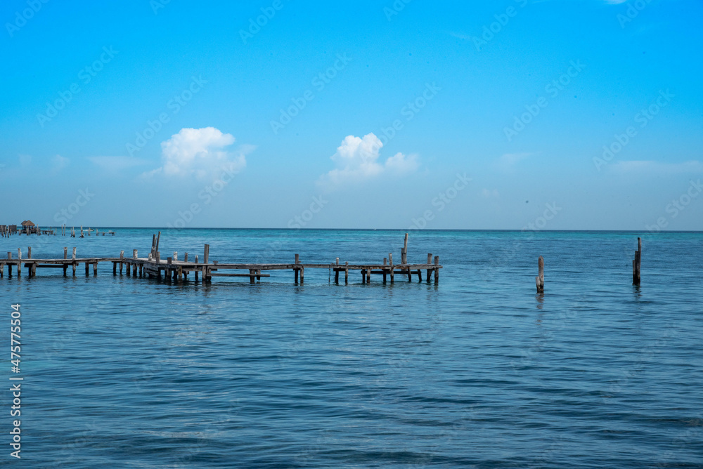 Muelle en isla mujeres Mexico