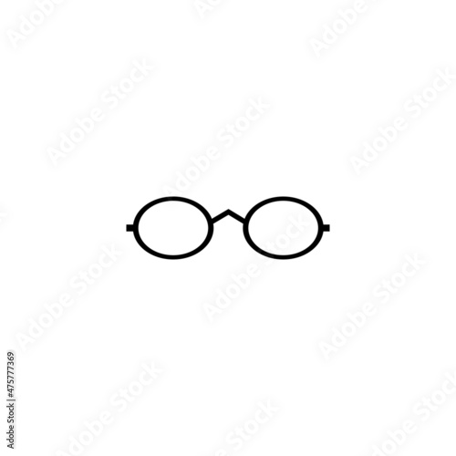 Glassess icon vector flat design
