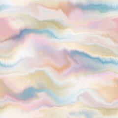 Fotobehang Ombre Boho zomerse tie dye golven  © Nautical