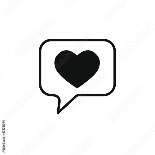 heart notifications icons symbol vector elements for infographic web