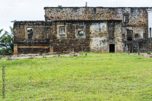 Beautiful view of the ruins of the Casa da Torre de Garcia Davila in Praia do Forte photo