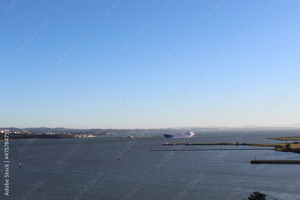 ship in the harbor