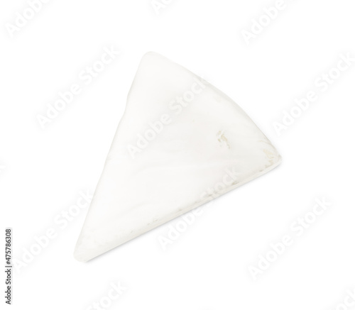 Wallpaper Mural Piece of tasty brie cheese isolated on white, top view Torontodigital.ca