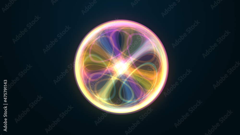Colorful Energy Ball Sphere Background Colorful Energy Ball Sphere Background