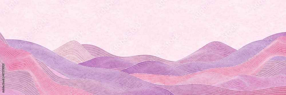 春和柄波背景stock Vector Adobe Stock