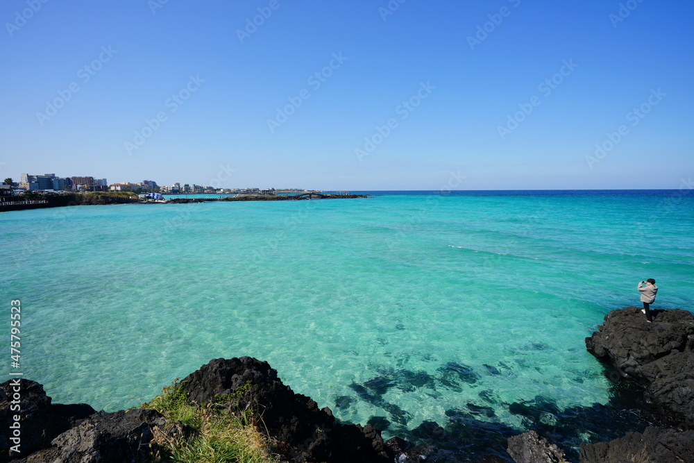 a fascinating seascape with clear bluish water a fascinating seascape with clear bluish water
