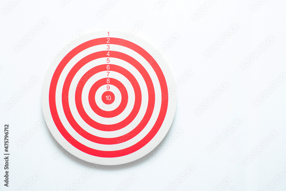 dartboard with arrow. creative concept idea for success with focus point on target to the winner in business with strategy management aim to leadership.