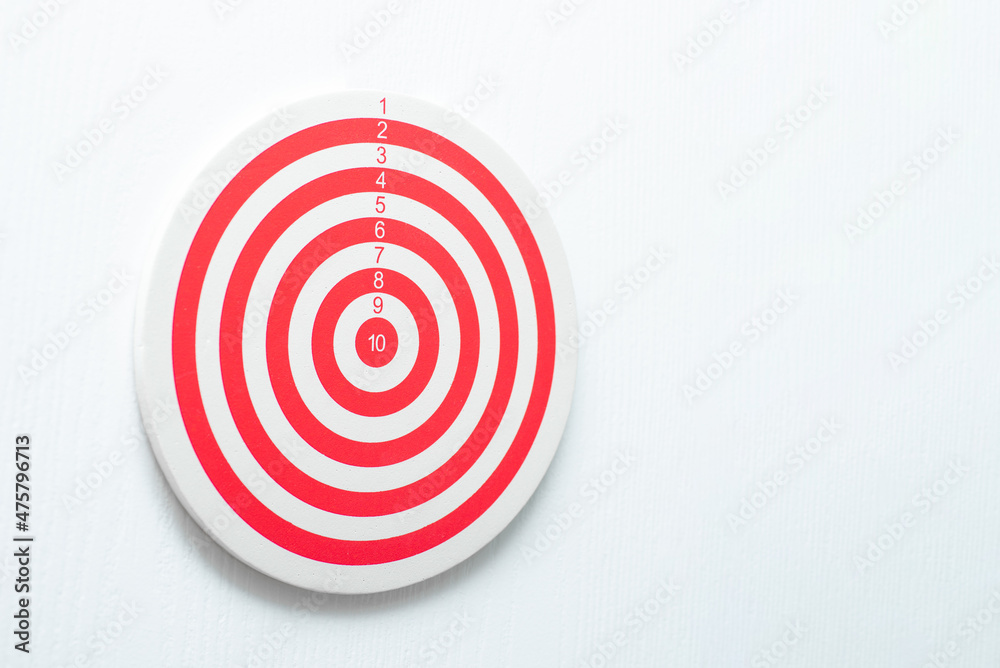 dartboard with arrow. creative concept idea for success with focus point on target to the winner in business with strategy management aim to leadership.