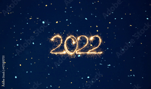 Beautiful Holiday background Happy New Year 2022