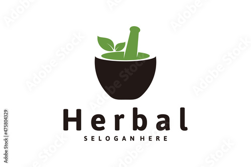 Herbal logo design inspiration, traditional health.