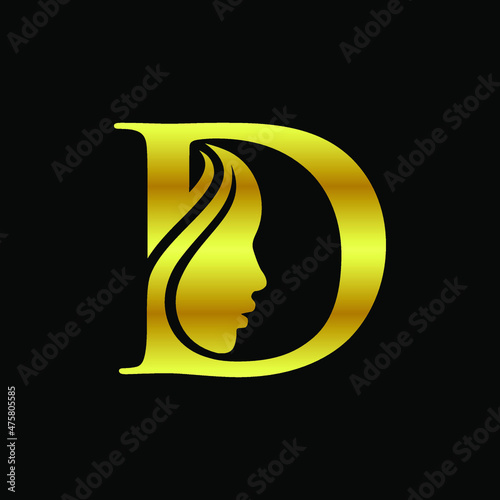D Beauty Face can be use for icon, sign, logo and etc