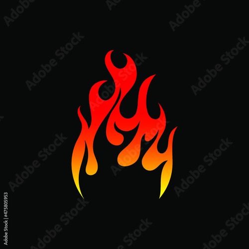 Fire can be use for icon, sign, logo and etc