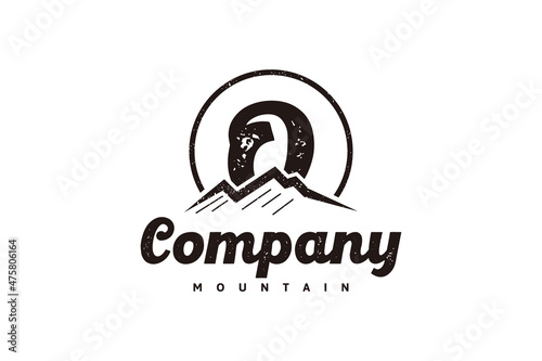 logo O ,initial design inspiration with mountain logo