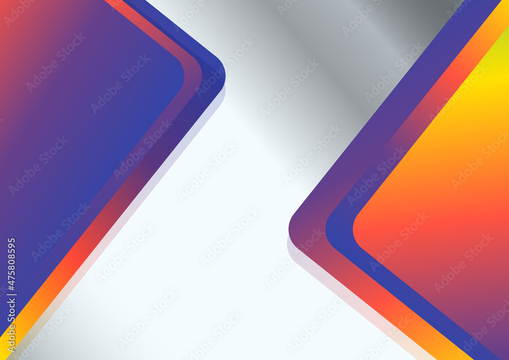 Red Orange and Blue Background with Space for Your Text Stock Vector ...