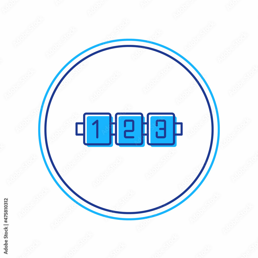 Filled outline Education logic game for preschool kids icon isolated on white background. Kids activity sheet. Count the number of cubes. Vector Filled outline Education logic game for preschool kids icon isolated on white background. Kids activity sheet. Count the number of cubes. Vector