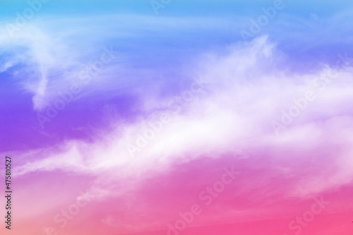 Pink Blue sky with clouds background © LOVE A Stock