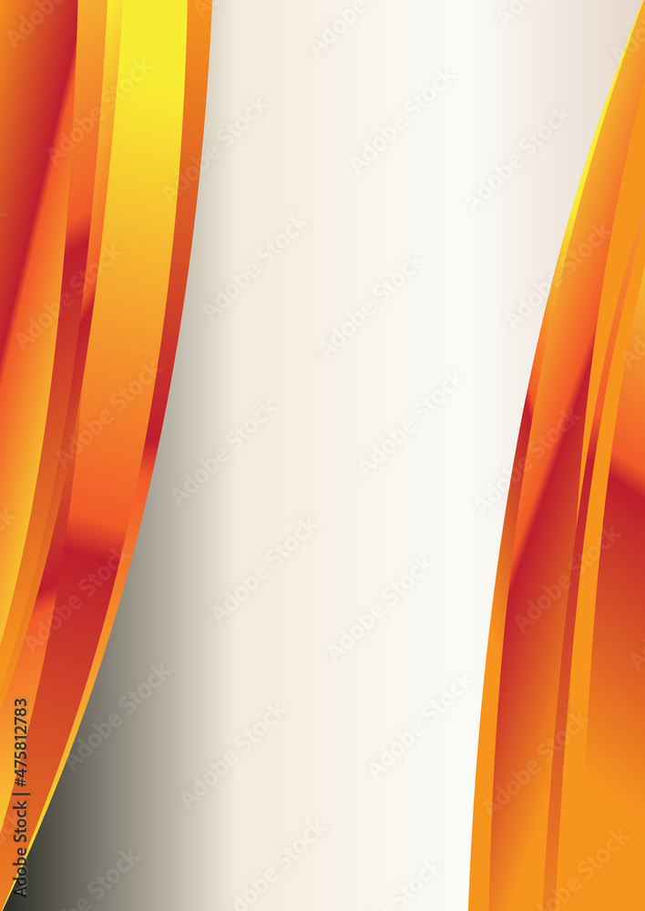 Abstract Red Orange and Yellow Vertical Wave Business Background ...