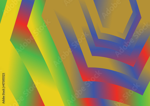Red Yellow and Blue Gradient Background Graphic