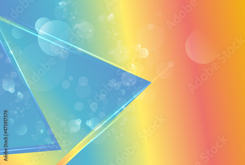Red Yellow and Blue Gradient Geometric Shapes Background