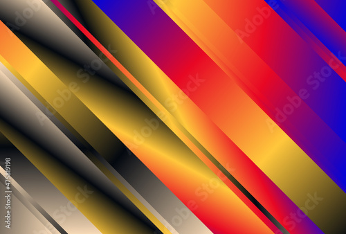 Red Yellow and Blue Gradient Diagonal Stripes Background