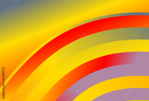 Red and Yellow Gradient Quarter Concentric Circles Background Illustrator