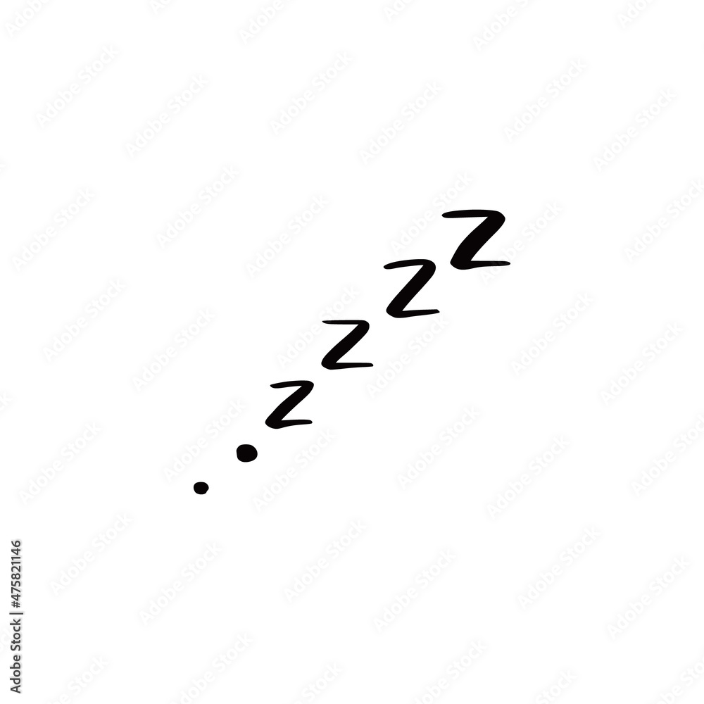 Sleep zzzz doodle symbol set. Sleepy dream icon. Doodle comic sketch style vector illustration. Sleep zzzz doodle symbol set. Sleepy dream icon. Doodle comic sketch style vector illustration.