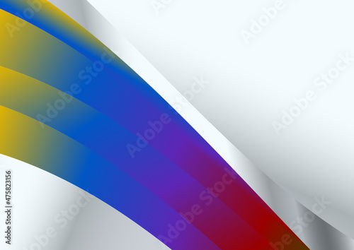 Red Yellow and Blue Business Wave Background Vector Image