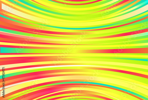 Red Yellow and Blue Curved Stripes Gradient Background Vector Image