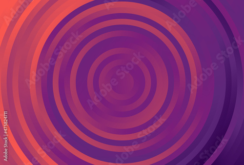 Red and Purple Gradient Concentric Circles Background