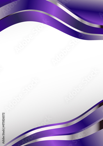 Abstract Blue and Purple Business Wave Background