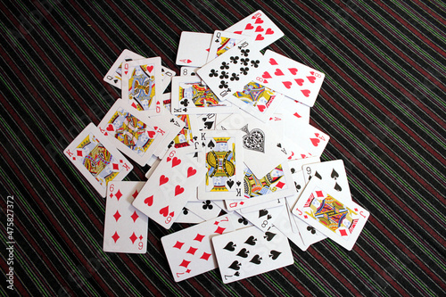 some playing cards